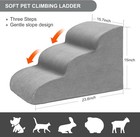 3 Step Stairs For Sofa   Chair Nonslip Sturdy Pet Steps Dogs Cats Grey