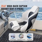 Boat Seat Flip-up Seat Bolster Captain Bucket Seat For Fishing Pontoon Boat