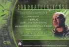 Stargate Sg-1 Season Four Teal c Costume Card C5