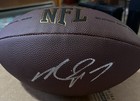 Nfl Auto   Signed Nfl Wilson Ball Autograph Coa Beckett Bas Legend Qb