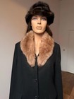 Vintage Fur Collar Beige Genuine Real Fur Coat Trim 1980s