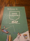 Vintage 1963 Ohio Turnpike Map   General Information Travel Toll Schedule 