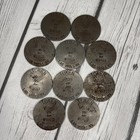 Vintage 1970s Lot Of 10 Bob Stupak s Vegas World Steel Gaming Tokens Las Vegas 