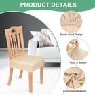 2-pack Waterproof Dining Seat Chair Covers  Chairs Slipcovers Protector  khaki 