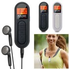 Mini Digital Portable Pocket Walkman Lcd Am Fm Battery Operated Radio  headphone
