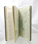 Address Book Pocket Size 3x6 Leather Cover Passwords Graphic Image Green