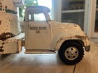 Vintage 1955 Tonka Green Giant Semi Truck Trailer Pressed Steel Toy