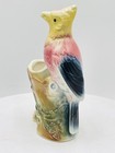 Vintage Royal Copley Pastel Bird Birched On Branch Pottery Planter Vase