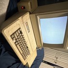 Apple Iic Vintage Home Computer System W  Crt Monitor