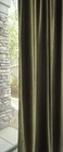 One Pair Velvet Curtains In Dark Olive Green   54 w 108  