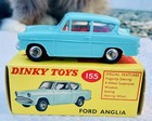 All Original  Vintage  1961  Dinky  155  Ford Anglia  Virtually Mint Model   Box