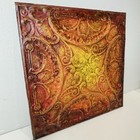 Richard Nash Tin Metal Ceiling Tile Panel Rustic Hole Office Wall Art Decor