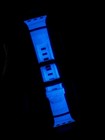 Nomad Apple Watch Rocky Point Band Icy Blue Glow-in-the Dark 45 46 49mm Black