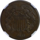 1872 Two Cent Piece   Ngc F-15
