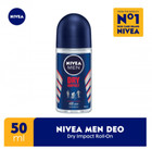 Deodorant Nivea Men Dry Impact Antiperspirant Roll-on 50ml   1 69oz Ea  3 Pack 