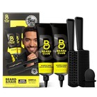 Permanent Hair   Beard Dye For Men - Professional Mustache Color Kit  Covers Gra
