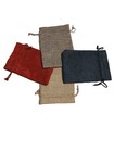 20 Favor Bags Hessian Burlap Jute Gift Bag Jewelry Drawstring Pouch