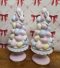 Glittery Easter Egg Pastel Tree With  Bunnies Bundle