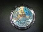 Toned Unc 1861 Half Dollar Confederate States Of America Civil War Restrike Coin