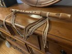 Vintage Recorder Flute With Navajo Handmade Overlay  60   s West Germany