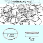 100pcs Key Rings Bulk Split Key Rings Keychain Rings And Crafts 1 Inch  25mm 