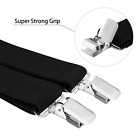 Buyless Fashion Mens Suspenders 48  Elastic Adjustable Heavy Duty 2  Wide X Back