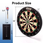 Professional Bristle Dartboards Games Set With Six 17 Grams Steel Tip Darts