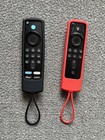 2 Pack Amazon Fire Stick Waterproof Silicone Remote Case Red   Black Lanyard New