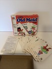 Vintage 1968 Old Maid Jumbo Card Game In Box Milton Bradley 4875 Complete Usa