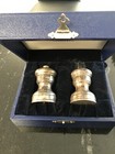 Tiffany   Co Sterling Silver Vintage Salt And Pepper Shakers In Original Case