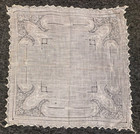 Lot 6 Antique Vintage Handkerchiefs Bobbin Embroidery Needle Lace Delicate Voile