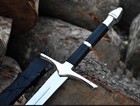 Hand Forged Real Medieval Long Sword High Carbon Steel two Handed Templar Sword