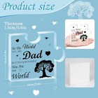 Csyy Dad Gift From Daughter Son  Acrylic Plaque For Dad  Transparent 