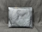 Genuine Leather Tobacco Pouch - 6x7 Oversized Roll-up  Medical Rubber Lined