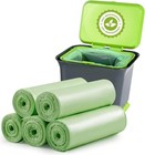 Biodegradable Trash Bags 100pcs Trash Bag For 1-2 Gallon Trash Can Liners