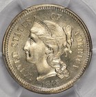 1878 Three Cent Nickel 3cn   Pcgs Pr66