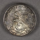 1913 Prussia Germany Silver 3 Mark Defeat Of Napoleon
