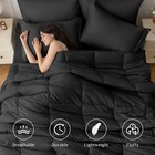 Queen Comforter Set  7-piece Bed In A Bag Queen  Ultra-soft Comforter