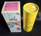 Avon Topaze Perfumed Talc 3 5 Oz Fragranced Body Powder New Vintage Snowman Box 