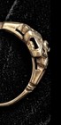 Vintage 14k 18k Gold Geometric Illusion Ring Setting Semi Mount 1 45g Sz 4 5