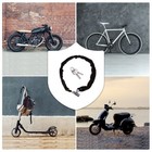 Heavy Duty Motorcycle Bike Bicycle Chain Lock Anti-theft Padlock Security W  Key