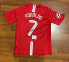 Cristiano Ronaldo Signed Manchester United Cl Winners 2008 Jersey Beckett Coa