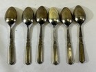 Vtg 6 Gorham Sterling Silver Demitasse Spoons Enamel 3    H521-h526 Colorful Ds63
