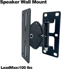 Speaker Wall Mount Bracket Tilting Swivel Heavy Duty 100lbs 8-15  2 Pack Black