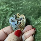 Eytan Brooch   Pendant Peace Doves 2008-2009 Signed Jewel Gem Racial Harmony