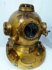 Marine Sea Scuba Diving Helmet Solid Steel Us Navy Mark V Style 18 Inch