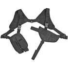 Ncstar Adjustable Nylon Shoulder Holster With Dual Magazine Pouch Black Cv2909