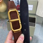 Authentic Tom Ford Reversible Leather T-buckle Belt Luxury Designer Fashion