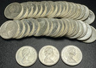 Lot Of 40 Canada 80  Silver Quarter 25 Cent Coin