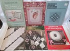 Vtg Pattern Lot Candlewicking Hardanger Embroidery Chicken Scratch Hairpin Lace